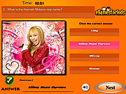 Hannah Montana quiz Hannah Montana játékok ingyen